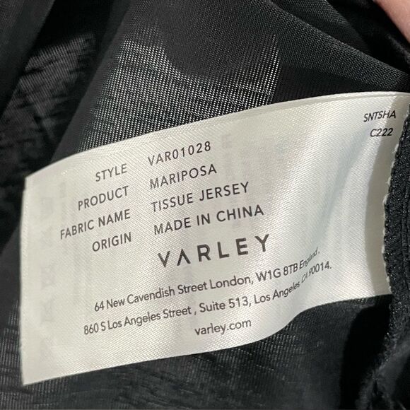 Varley Mariposa Tissue Jersey Tank Black Size SMALL - Picture 10 of 12